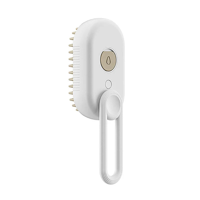 Brosse Vapeur Apaisante 3-en-1 pour Chats et Chiens.